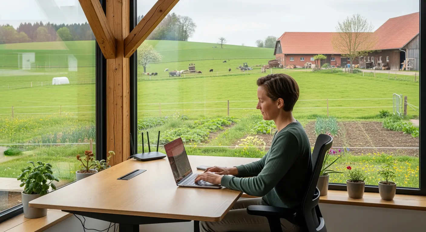 Digitale Nomaden treffen Bauernhof: Coworking Spaces in ländlichen Idyllen